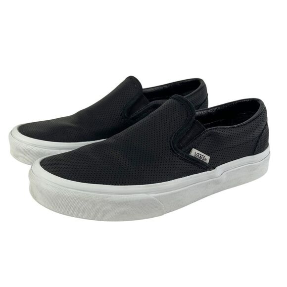 Vans Shoes - Vans Classic Slip-On Black Canvas Sneakers Shoes Size Women’s 7
